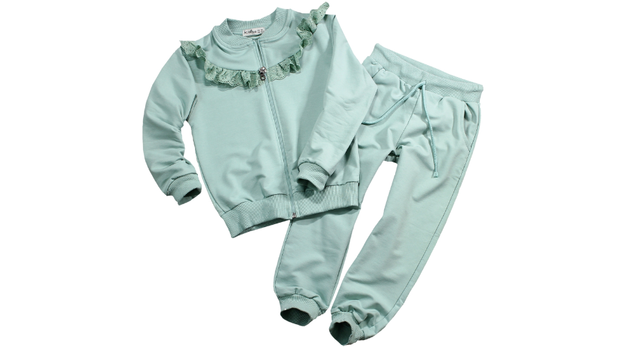 Dres dziecięcy Youandbaby, zielony, bawełniany | Hiyou