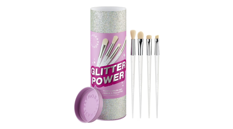 Glitter Set - Zestaw 4 pędzli do makijażu oczu | Hiyou