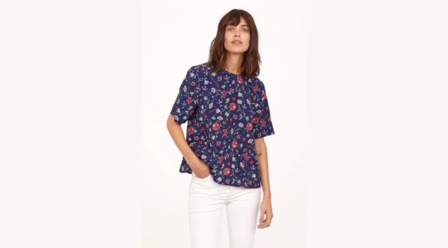 Jedwabna bluzka premium H&M w kwiaty