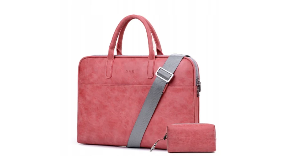 Torba damska JQ Camilla na laptopa 15.6+, etui malinowe