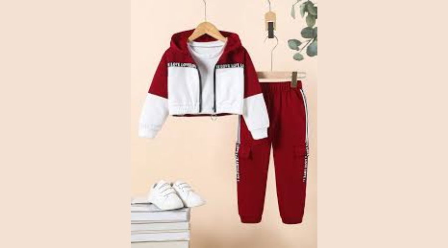 . Wielokolorowy dres dla dziewcząt Shein | Hiyou