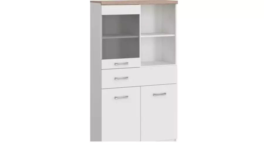Witryna w kolorze białym matowym